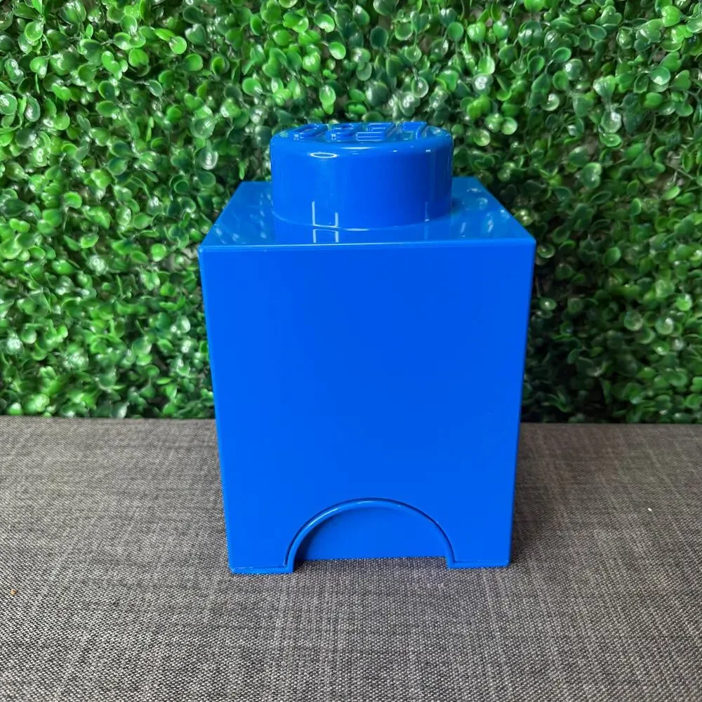 Lego Store Brick Box Bright Blue Great Gift Mini Figures Store Kids Toy Box